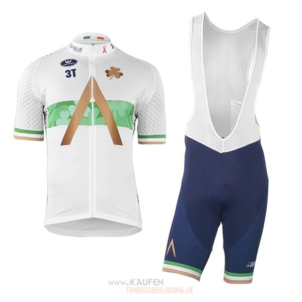 2018 2019 Maglia Aqua Blaue Sport Campione Irlanda Kurzarmtrikot 2018 und Kurze Tragerhose