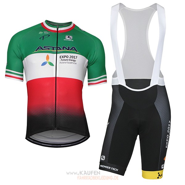 Astana Campione Italien Kurzarmtrikot 2018 und Kurze Tragerhose