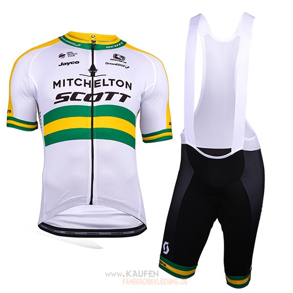 Mitchelton Scott Campione Australia Kurzarmtrikot 2018 und Kurze Tragerhose