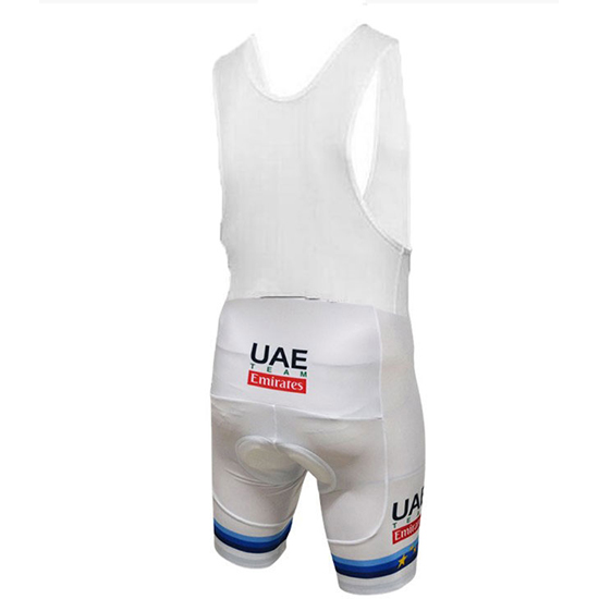 UCI World Champion Leader UAE Kurzarmtrikot 2018 und Kurze Tragerhose Lite Wei