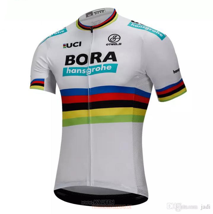 Uci Mondo Campione Bora Kurzarmtrikot 2018 Und Kurze Tragerhose Wei