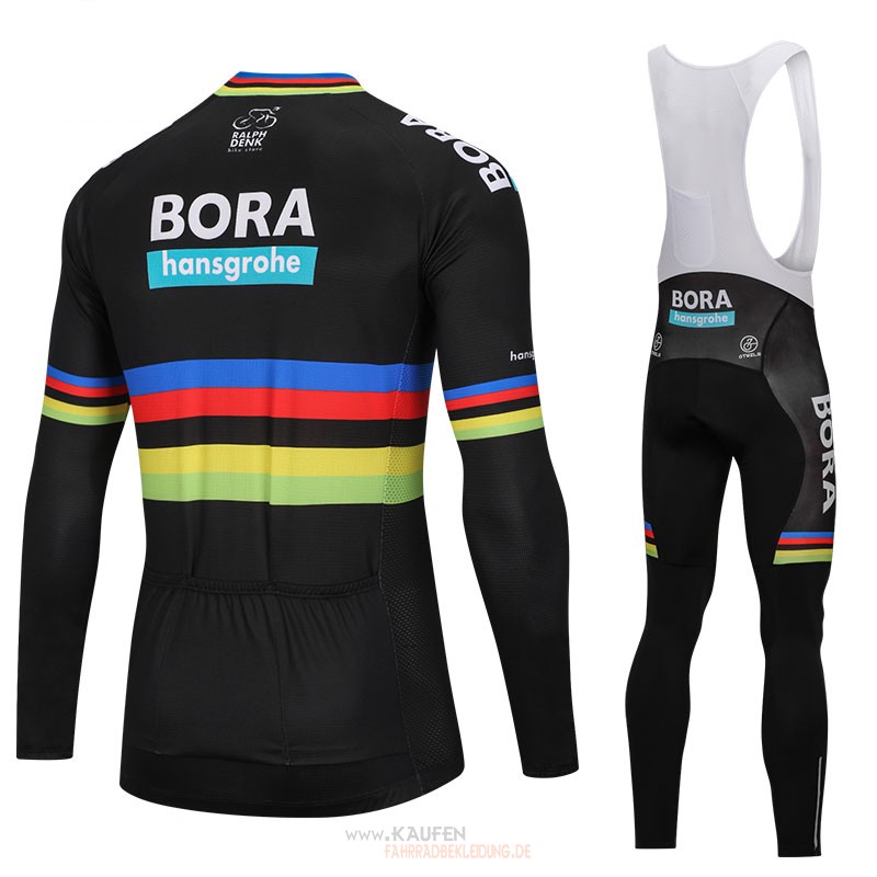 Uci Mondo Campione Bora Langarmtrikot 2018 Und Lange Tragerhose Shwarz