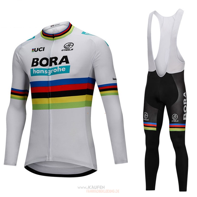 Uci Mondo Campione Bora Langarmtrikot 2018 Und Lange Tragerhose Wei