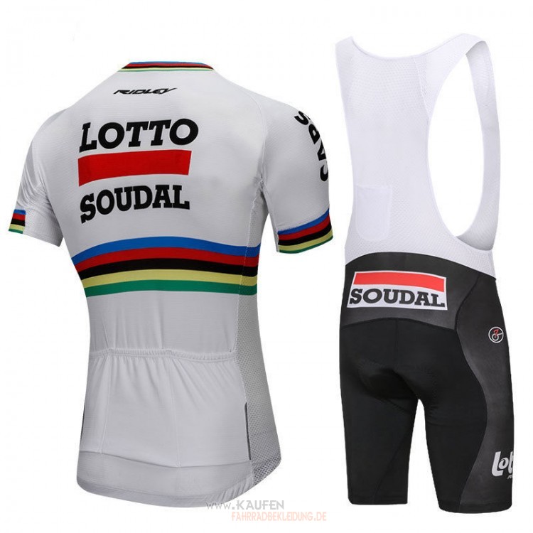 Uci Mondo Campione Lotto Soudal Kurzarmtrikot 2018 Und Kurze Tragerhose Wei