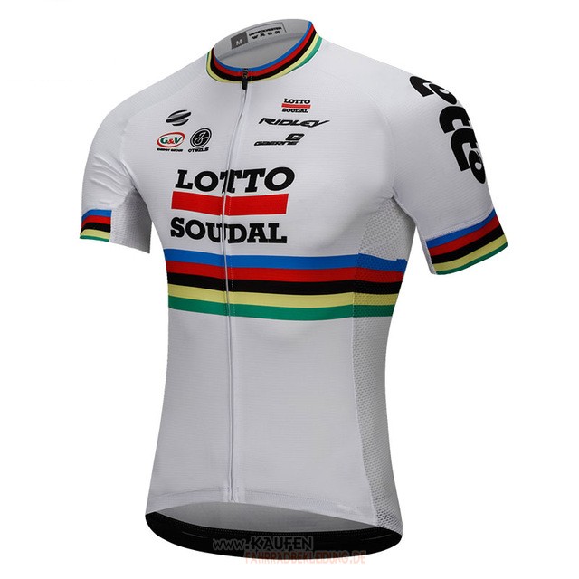 Uci Mondo Campione Lotto Soudal Kurzarmtrikot 2018 Und Kurze Tragerhose Wei