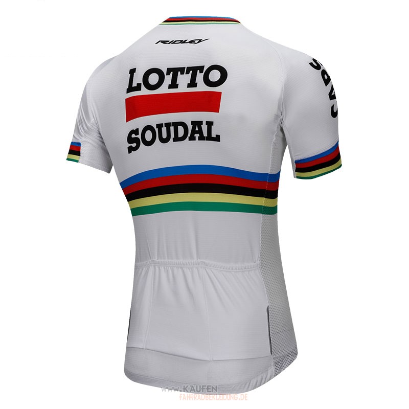 Uci Mondo Campione Lotto Soudal Kurzarmtrikot 2018 Und Kurze Tragerhose Wei