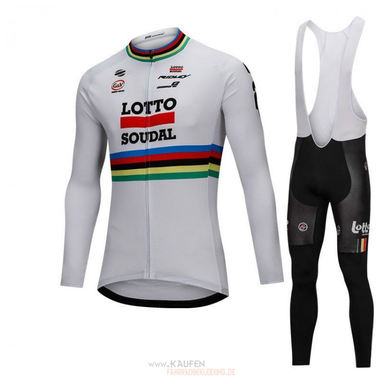 Uci Mondo Campione Lotto Soudal Langarmtrikot 2018 Und Lange Tragerhose Wei