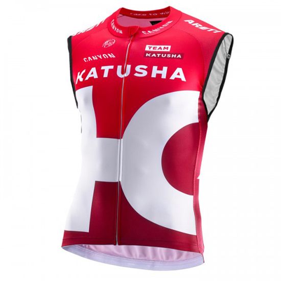 Katusha Windweste 2016 Weiß Und Rot