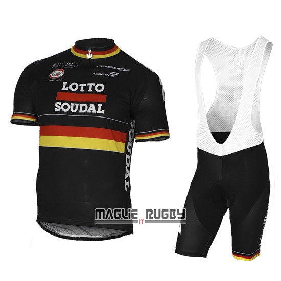 Lotto Soudal Kurzarmtrikot 2017 Und Kurze Tragerhose Rot Und Shwarz