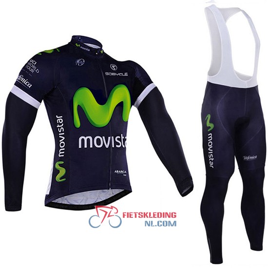 Movistar Team Langarmtrikot 2017 Und Lange Tragerhose Weib Und Blau