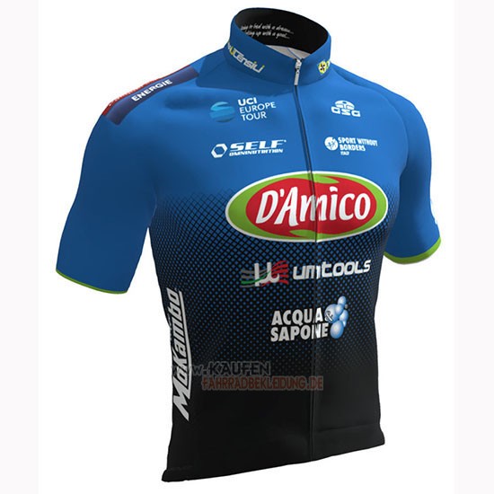 Damico Area Kurzarmtrikot 2019 und Kurze Tragerhose Shwarz Blau