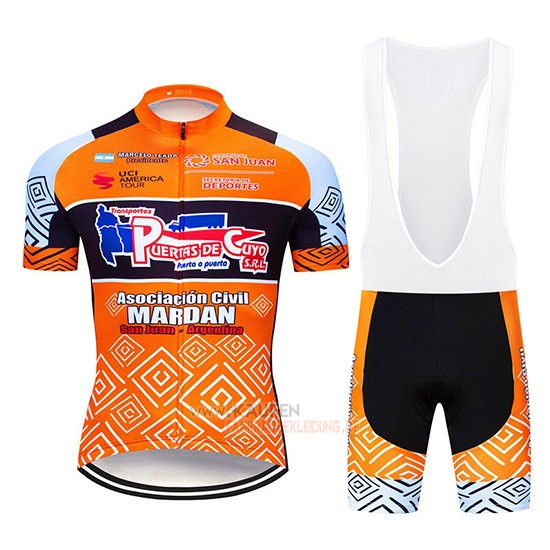 Mardan Kurzarmtrikot 2019 und Kurze Tragerhose Orange