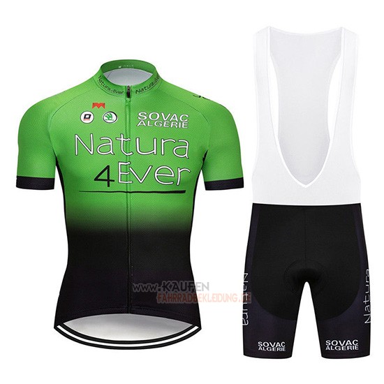 Natura 4 Ever Kurzarmtrikot 2019 und Kurze Tragerhose Grun Shwarz