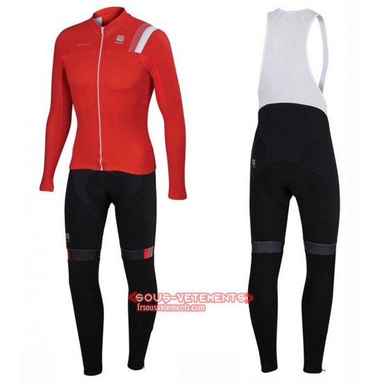 Sportful Langarmtrikot 2016 Und Lange Tragerhose Weib Und Rot