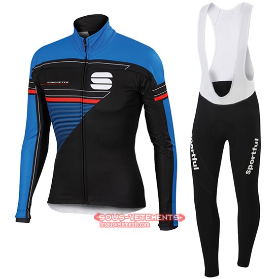 Sportful Langarmtrikot 2016 Und Lange Tragerhose Shwarz Und Blau