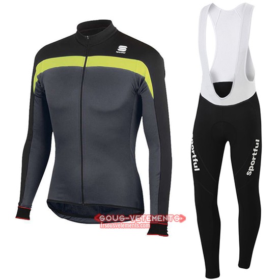 Sportful Langarmtrikot 2016 Und Lange Tragerhose Shwarz Und Gelb